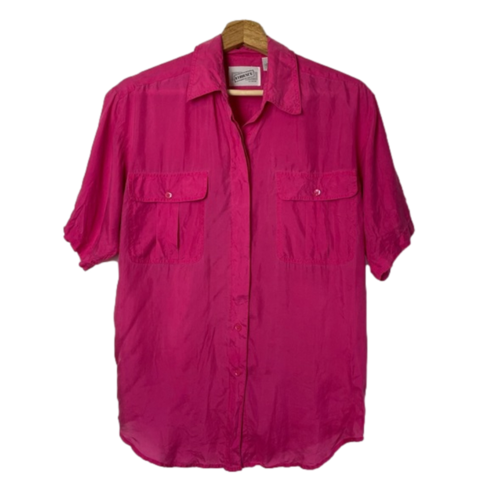 Fuschia SILK 90s Shirt